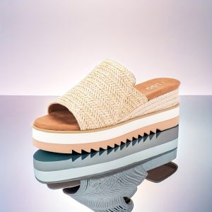 Platform Slip On Espadrille Sandals For Women