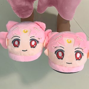 Cute Cartoon Beauty Novelty Slippers, Soft Sole Flat Round Toe Home Warm Slippers, Non-slip Indoor Cozy Shoes